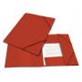 Папка на резинках BRAUBERG "Contract" красная, до 300 листов, 0, 5мм, бизнес-класс 221798