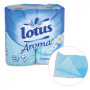 Бумага туалетная с втулкой "Lotus" Family Colors Aroma 4шт/2-х слойная голубая (Цветок Лотоса) (06217)