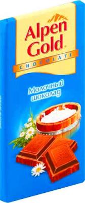 Шоколад Alpen Gold молочный, 100г (21981) 