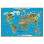 Карта настенная для детей "Мир", размер 116*79см, ламинир., 450 123141