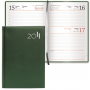 Ежедневник BRAUBERG 2011, А5 148*218мм "Select", "под кожу классик", зеленый, 123393 