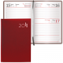 Ежедневник BRAUBERG 2011, А5 148*218мм "Select", "под кожу классик", красный, 123394 