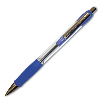 Ручка шариковая автоматическая &quot;Pilot&quot; BPGP-20, с резиновой манжеткой, с мет. наконечником, синяя (05964)