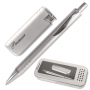 Набор подарочный: ручка, зажигалка, серебрист., метал.кор. TF-207 140644