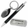Набор подарочный: ручка, брелок, цвет черный, метал. кор. TF-239 140645