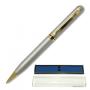 Ручка шариковая BRAUBERG бизнес-класса, корпус серебр., золот. детали, 140700, синяя 140700