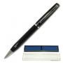 Ручка шариковая BRAUBERG бизнес-класса, корпус черный, хром. детали, 140706, синяя 140706