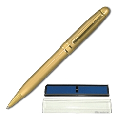 Ручка шариковая BRAUBERG бизнес-класса, корпус золот., золот. детали, 140722, синяя 140722