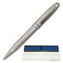 Ручка шариковая BRAUBERG бизнес-класса, корпус серебр., хром. детали, 140723, синяя 140723