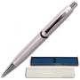 Ручка шариковая BRAUBERG бизнес-класса, корпус серебр., хром. детали, 140761, синяя 140761