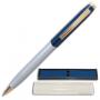 Ручка шариковая BRAUBERG бизнес-класса, корпус серебр., золот. детали, 140764, синяя 140764