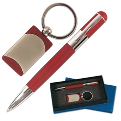Набор GALANT &quot;Classic Collection&quot;: ручка, брелок, красный металлик, подар.кор., арт. 140864 140864