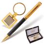 Набор GALANT "Exclusive Collection" : ручка, брелок, золот./черный, дер.подар.кор.шелк, 140878 140878