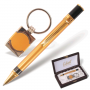 Набор GALANT "Exclusive Collection" : ручка, брелок, золот./черный, дер.подар.кор.шелк, 140879 140879