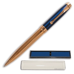 Ручка шариковая BRAUBERG бизнес-класса, корпус золот., золот. детали, 140917, синяя 140917