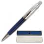 Ручка шариковая BRAUBERG бизнес-класса, корпус син., хром. детали, 140933, синяя 140933