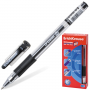 Ручка гелевая ERICH KRAUSE G-BASE Plus с резиновой манжеткой, черная (21531) 
