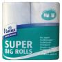 Бумага туалетная с втулкой "Lotus" Professional Super Big Rolls, 4шт/2-х слойная белая, 50м (14766)