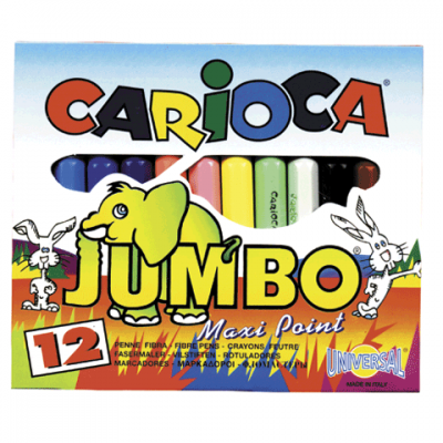 Фломастеры CARIOCA JUMBO 12 цв.(толстые) 40569 150159