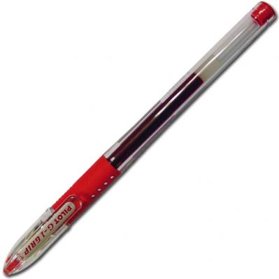Ручка гелевая &quot;Pilot&quot; BLGP-G1, с резиновой манжеткой, красная (04356) 