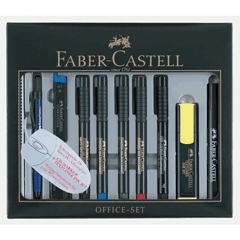 Набор FABER-CASTELL (карандаш, грифели, ластик, мех.кар-ш, 2 маркера, 4 ручки, выделитель) FC130012 180367