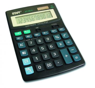 Калькулятор STAFF STF -888 -12, 12 разряд., двойное питание, 200 * 150 мм 250149