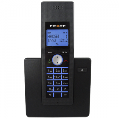 Радиотелефон TEXET ТХ-D8100A, пам 100 ном, АОН,спикер, повтор, полиф, (радиус 10-100м), цв.черный 260336