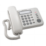 Телефон PANASONIC KX-TS2352RUW, белый, пам 3 ном, повторный набор, тон/имп режим, индикатор вызова 260338