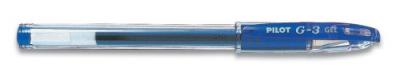 Ручка гелевая супертонкая &quot;Pilot&quot; BLG3, с резиновой манжеткой, синяя (01266) 