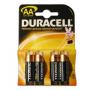 Батарейка DURACELL AA LR6, комплект 4шт., в блистере, 1.5В, (работает до 10 раз дольше) 450402