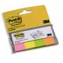 Клейкие закладки бум. 4 цв.по 50л. неон 20х38мм Post-it '670/4N 61991