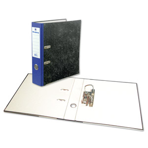 Папка-регистратор BRAUBERG 80мм, с мраморным покрытием , корешок синий, А4 220989