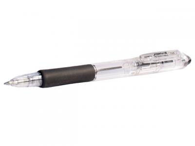 Ручка шариковая автоматическая &quot;Zebra&quot; Jimnie retractable, 0.7мм, черная (23375)
