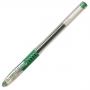 Ручка гелевая "Pilot" BLGP-G1, с резиновой манжеткой, зеленая (01264) 