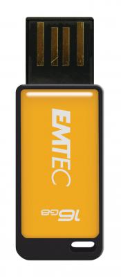 USB накопитель Emtec S300 16GB / скорость 24/11 МБ/с / желтый (24138) 